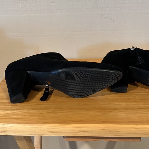 Prada heeled bootie. Black suede 6.5.  Box included. Worn twice! - Picture 3 of 3